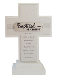 Standing Cross- Baptized In Christ: 785525313506